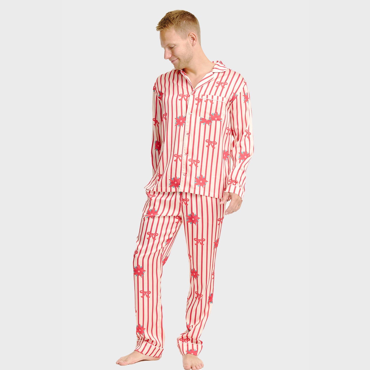 Satin-Pyjama - Herren